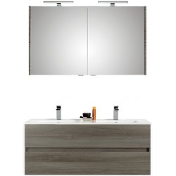 Pelipal meuble de salle de bain avec armoire miroir Cento120 - graphite