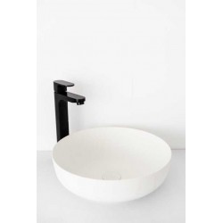 Banio vasque à poser en inox Ferreira Ø40cm - blanc mat