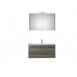Pelipal badkamermeubel met spiegelkast Valencia100 (met greep) - grafiet