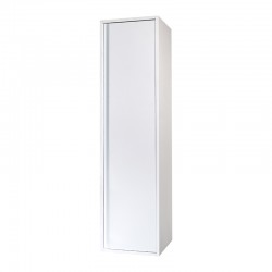 meuble colonne sally 160cm blanc brillant