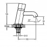 Banio Fegaro Robinet de lave-mains automatique push - Chromé | Banio