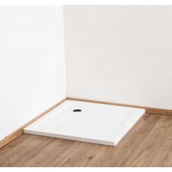 Banio receveur de douche en acrylique Horn - 90x90cm blanc mat