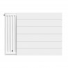 Banio panneau face lisse avec ligne pour radiateur en acier blanc avec ligne 500x1400