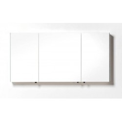 Banio armoire miroir à 3 portes Dora - 140cm blanc