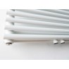 Banio radiateur sèche-serviettes double raccordement central Toby - 180x60cm 1810w blanc mat