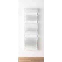 Banio radiateur sèche-serviettes double raccordement central Toby - 180x60cm 1810w blanc mat