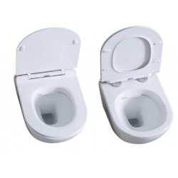 Banio abattant WC pour toilette sur pied Gerald - blanc