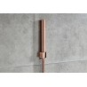 Robinet bain thermostatique Banio Copper avec douchette cuivre brossé