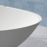 Banio Tana baignoire autoportante surface solide blanc mat 186x84x59cm