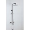 Banio Iron douche à effet pluie monté en surface fer vieilli / bronze à canon 30cm pommeau de douche douchette à main