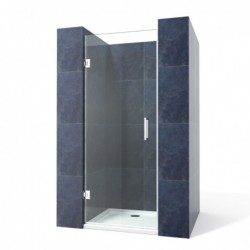 Banio Porte de douche moderne sans cadre 90x200cm Verre anticalcaire chrome