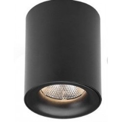 Spot en saillie Banio Tube avec source lumineuse LED noir mat