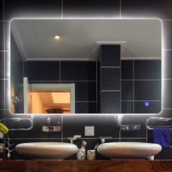 Banio Aspen spiegel 100x70cm met LED verlichting en spiegelverwarming