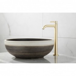 Banio Brass robinet de toilette surélevé laiton brossé - or mat