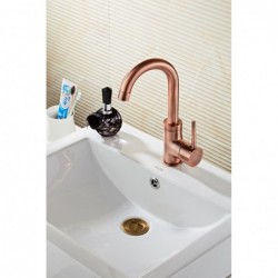 Robinet de lavabo Banio Copper Matrix avec bec haut cuivre brossé