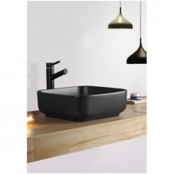 Vasque Banio Premium 40x40cm lavabo noir mat