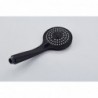 Banio Nero douche pluie en saillie noir mat 20cm avec robinet thermostatique et douchette 3 positions
