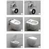 Banio wc suspendu avec bidet - Basalt mat | Banio salle de bain