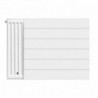 Banio panneau face lisse avec ligne pour radiateur en acier blanc avec ligne 700x1000
