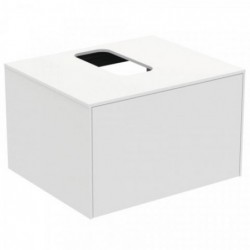 Ideal standard Conca Meuble lavabo avec découpe centrale 602x505x370 mm 1 tiroir