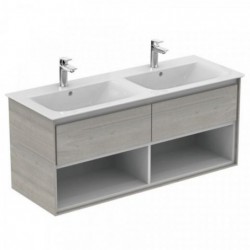 Ideal standard Connect Air Meuble lavabo vanity 1x2 tiroirs avec étagère ouverte 1200x440x517 mm