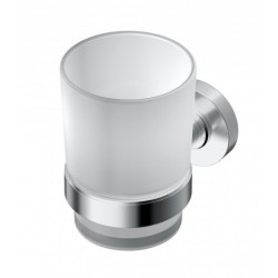 Ideal standard IOM Bekerhouder + beker in wit glas, rond design