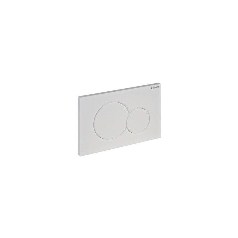Geberit Sigma01 Plaque de commande 2 touches - Blanc | Banio salle de bain