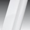 Novellini  giada h 100 dimension extensible de  98-99,5 cm verre trempe transparent  profilé blanc: GIADAH100-1A
