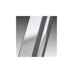 Novellini  giada h 130 dimension extensible de  128-129,5 cm verre trempe transparent  silver: GIADAH130-1B