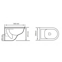 Het goedkoopste complete hangende wc-toiletpakket op de markt 5 jaar garantie