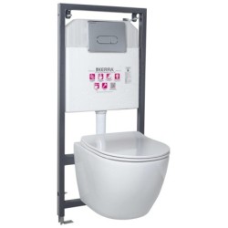 Ensemble de toilettes à encastrer Delos/Pacific CHR