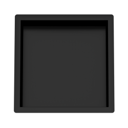Banio Fido inbouwnis 30x30cm mat zwart