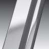 Novellini  rose 2p 116 droit dimension extensible de  116-122 cm verre trempe transparent  silver: ROSE2P116D-1B