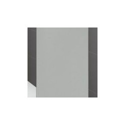 Novellini  rose 2p 126 droit dimension extensible de  126-132 cm vitrage satin  profilé blanc /chrom e: ROSE2P126D-4D